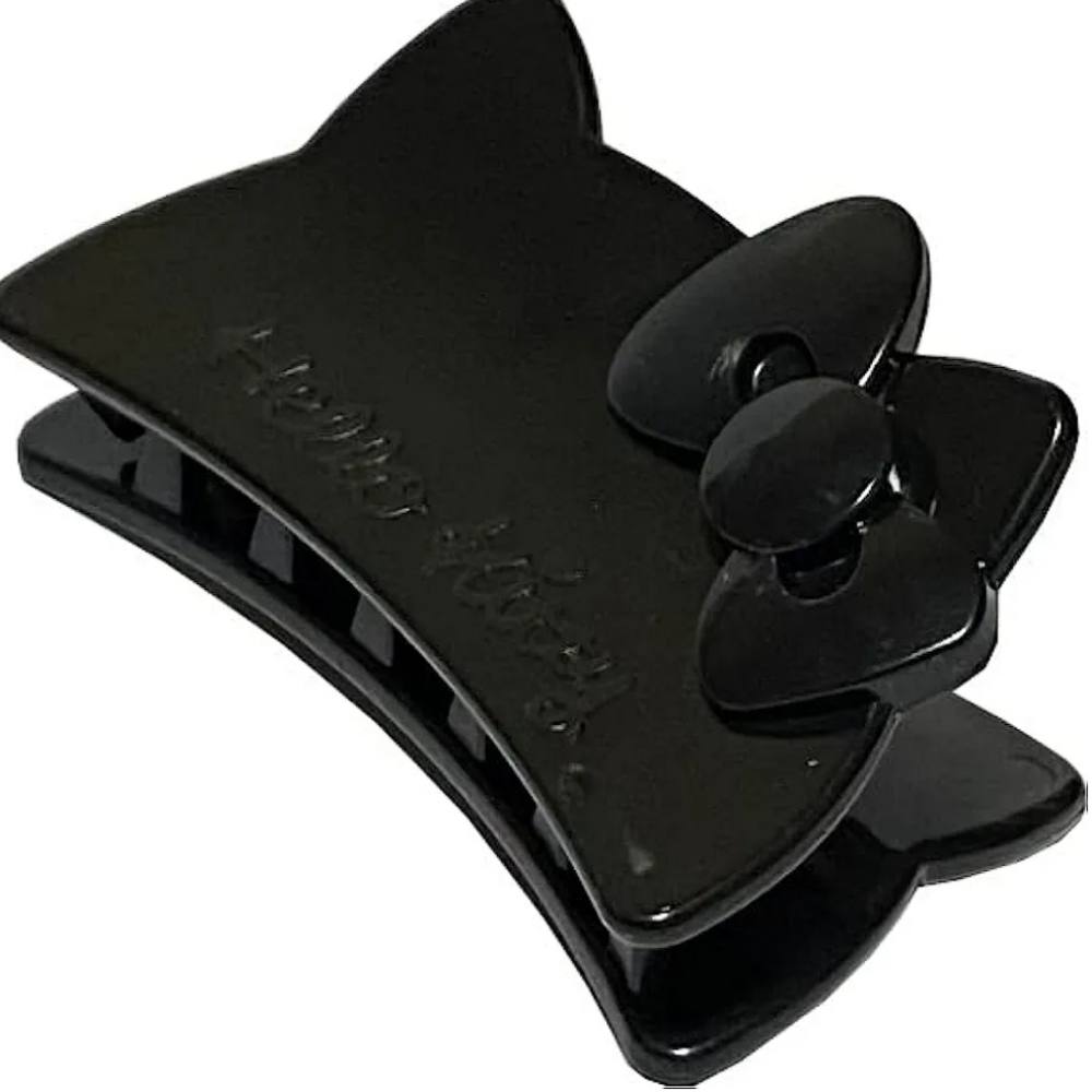 SANRIO black Hello Kitty Japan claw clip